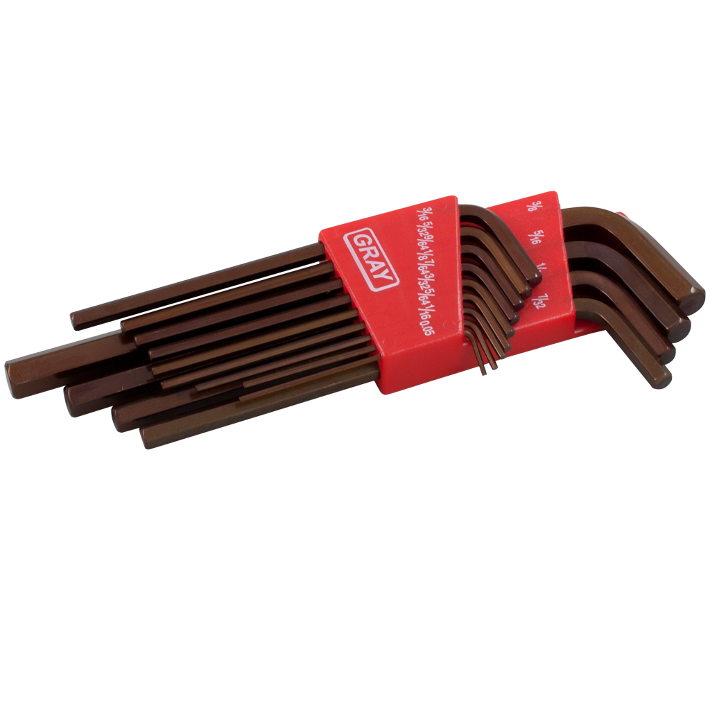 13 Piece SAE Long Arm S2 Hex Key Set