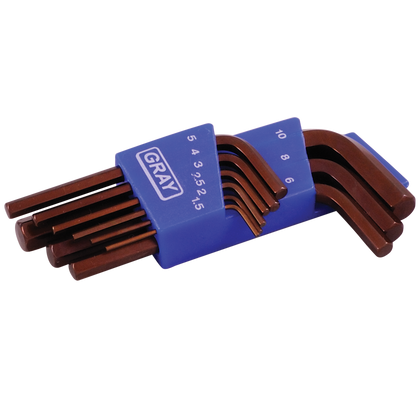 9 piece metric short arm S2 hex key set