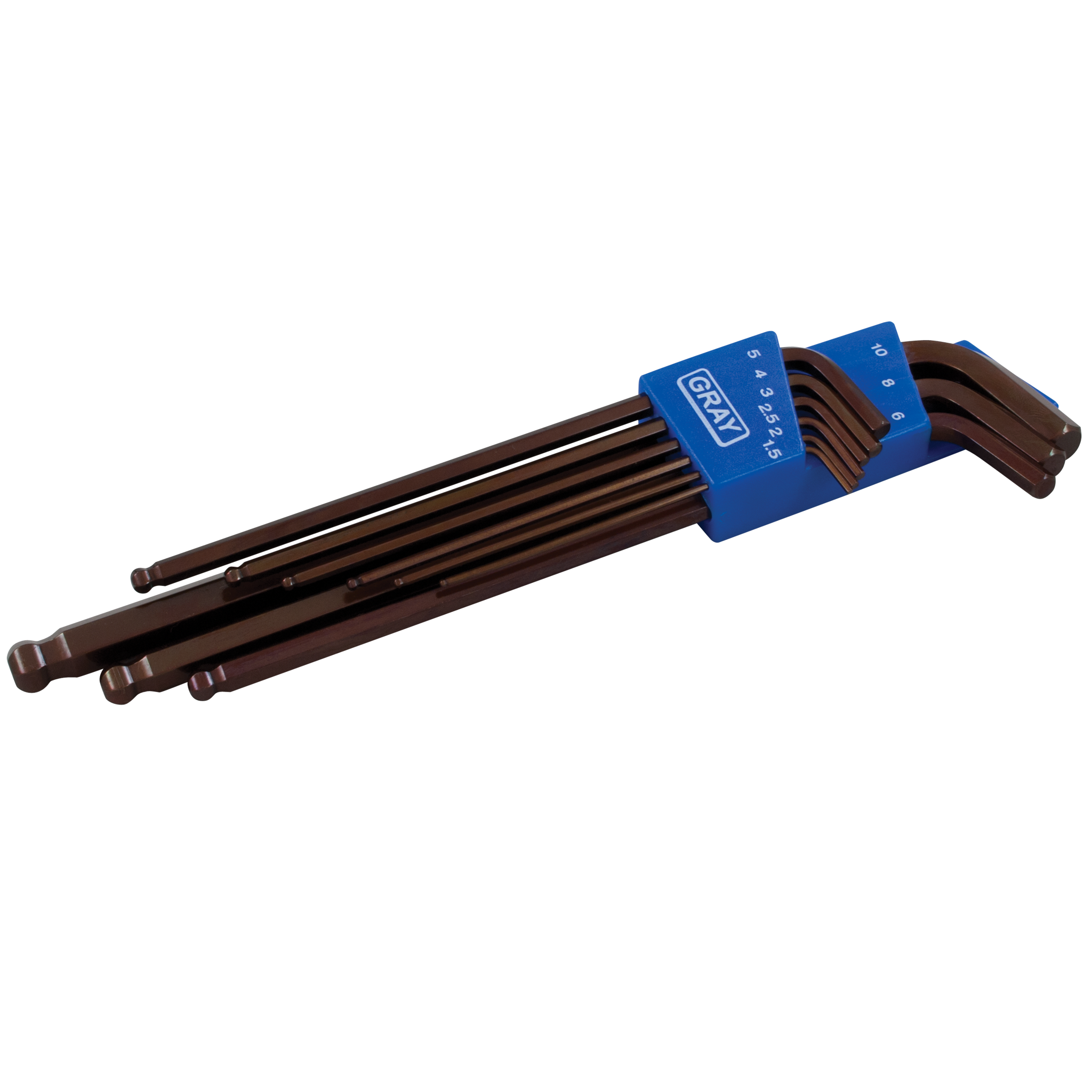 9 Piece Metric Extra Long Arm Ball S2 Hex Key Set