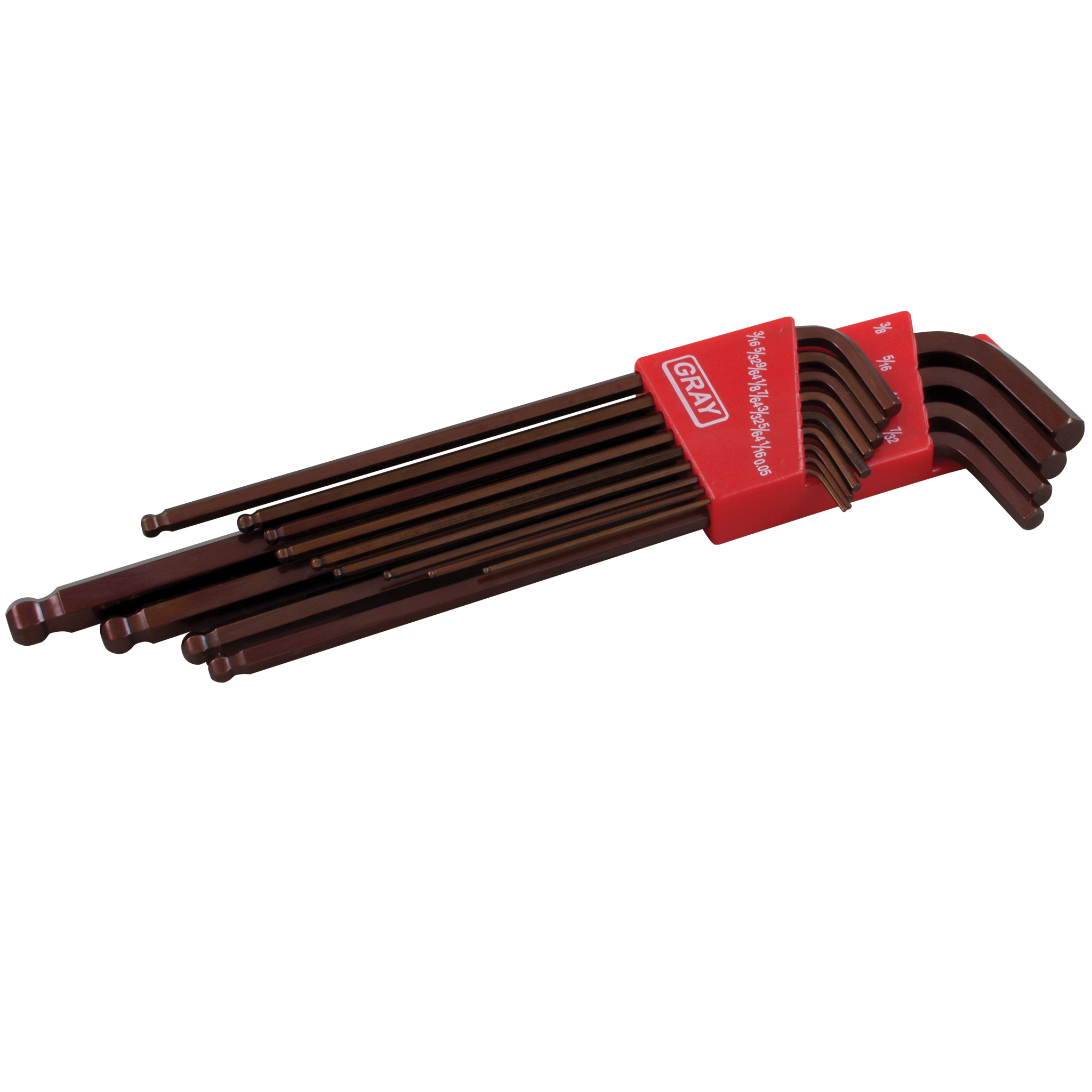 13 Piece SAE Extra Long Arm Ball S2 Hex Key Set
