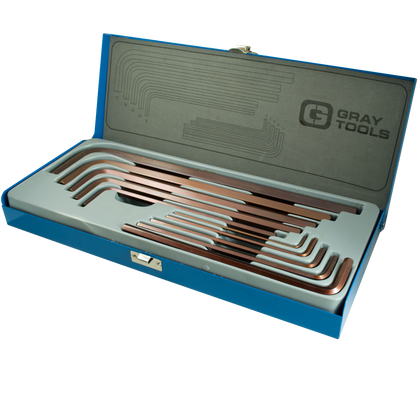 10 pieces metric extra long arm hex key set