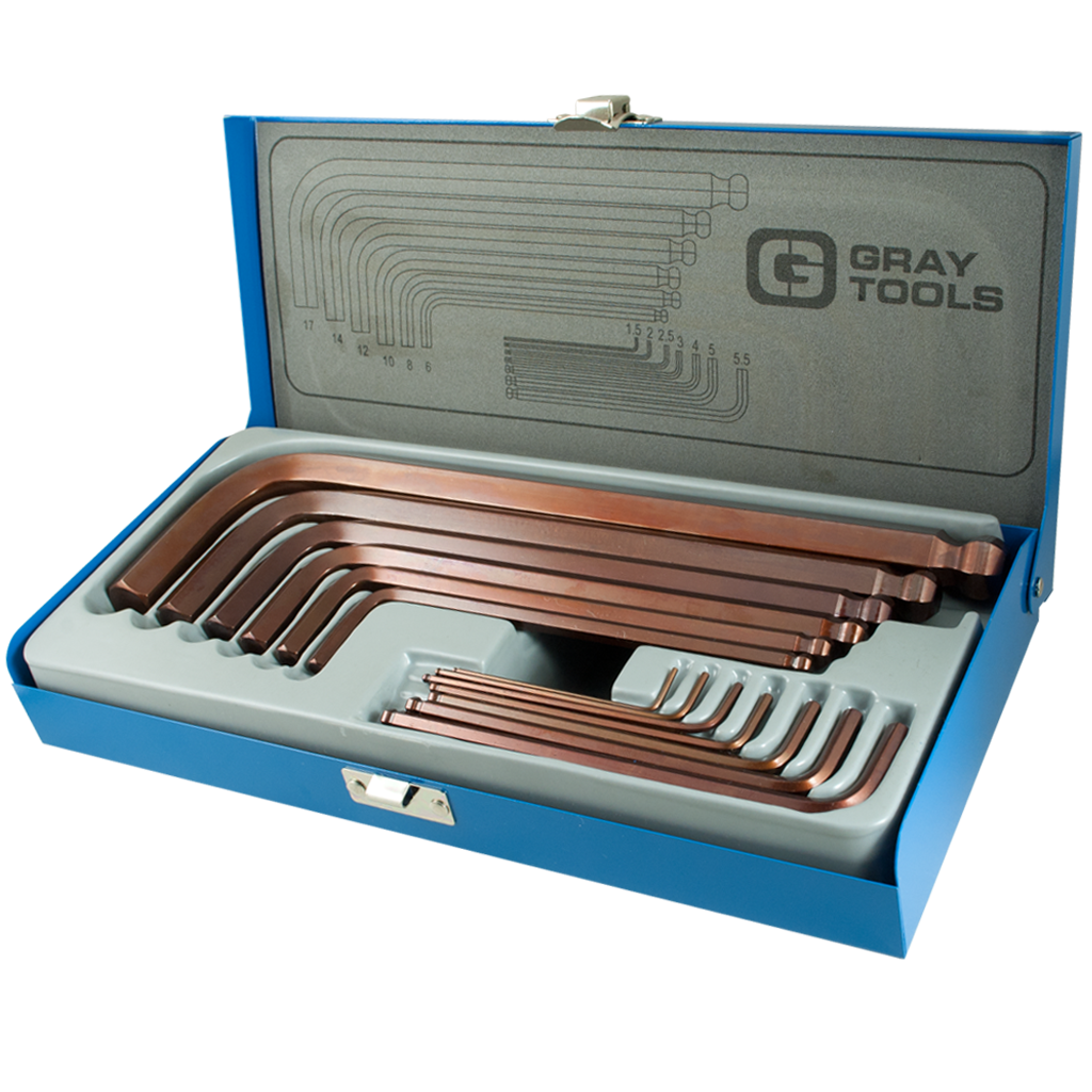 13 Piece Metric Long Arm Ball Hex Key Set