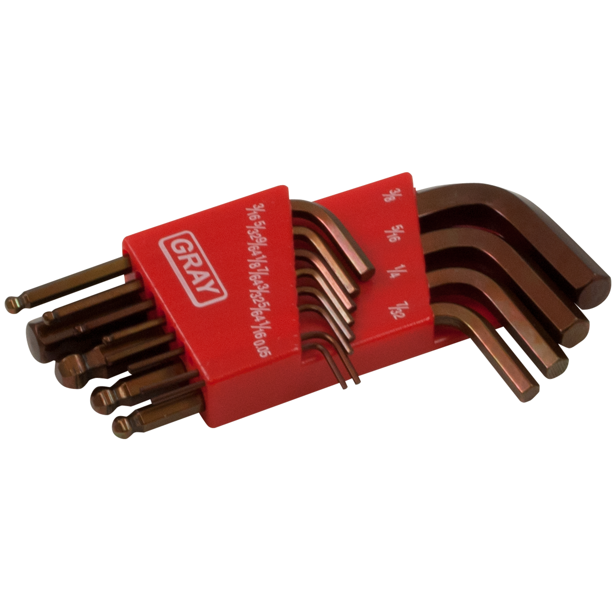13 Piece SAE Hex Key Ball End Short