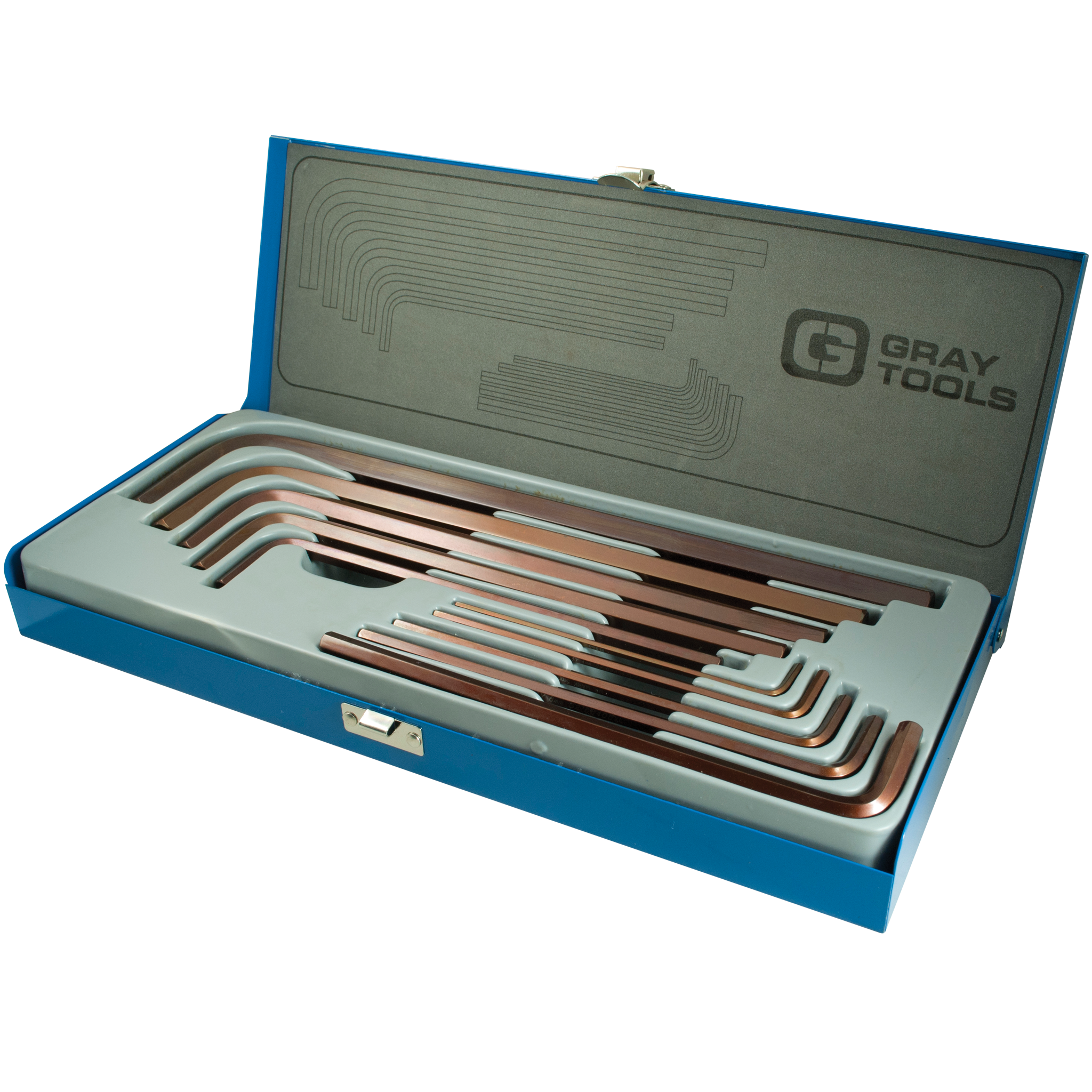 10 Piece SAE Extra Long Arm Hex Key Set