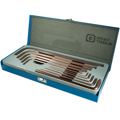 10 pieces SAE extra long arm hex key set