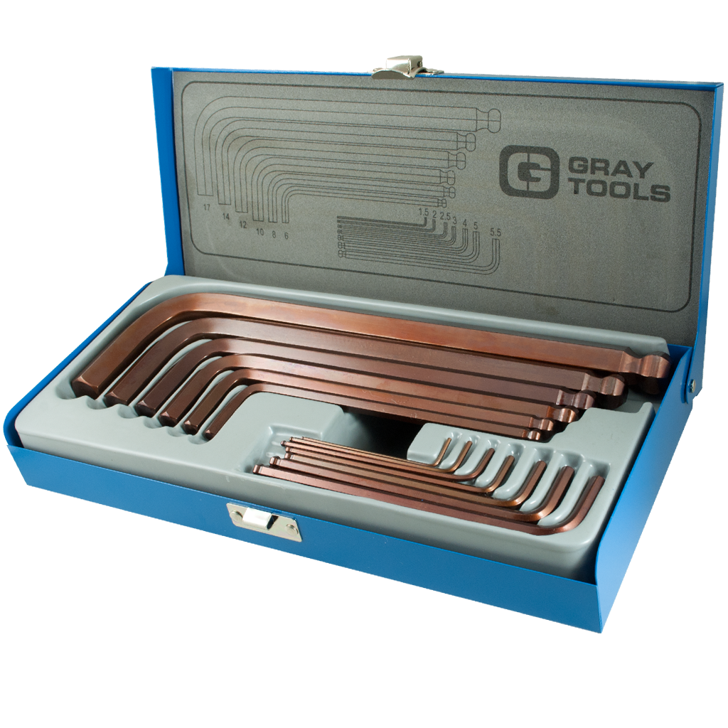 13 Piece SAE Long Arm Ball Hex Key Set