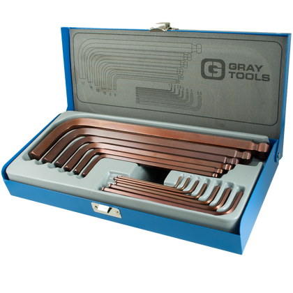 13 piece SAE long arm ball hex key set