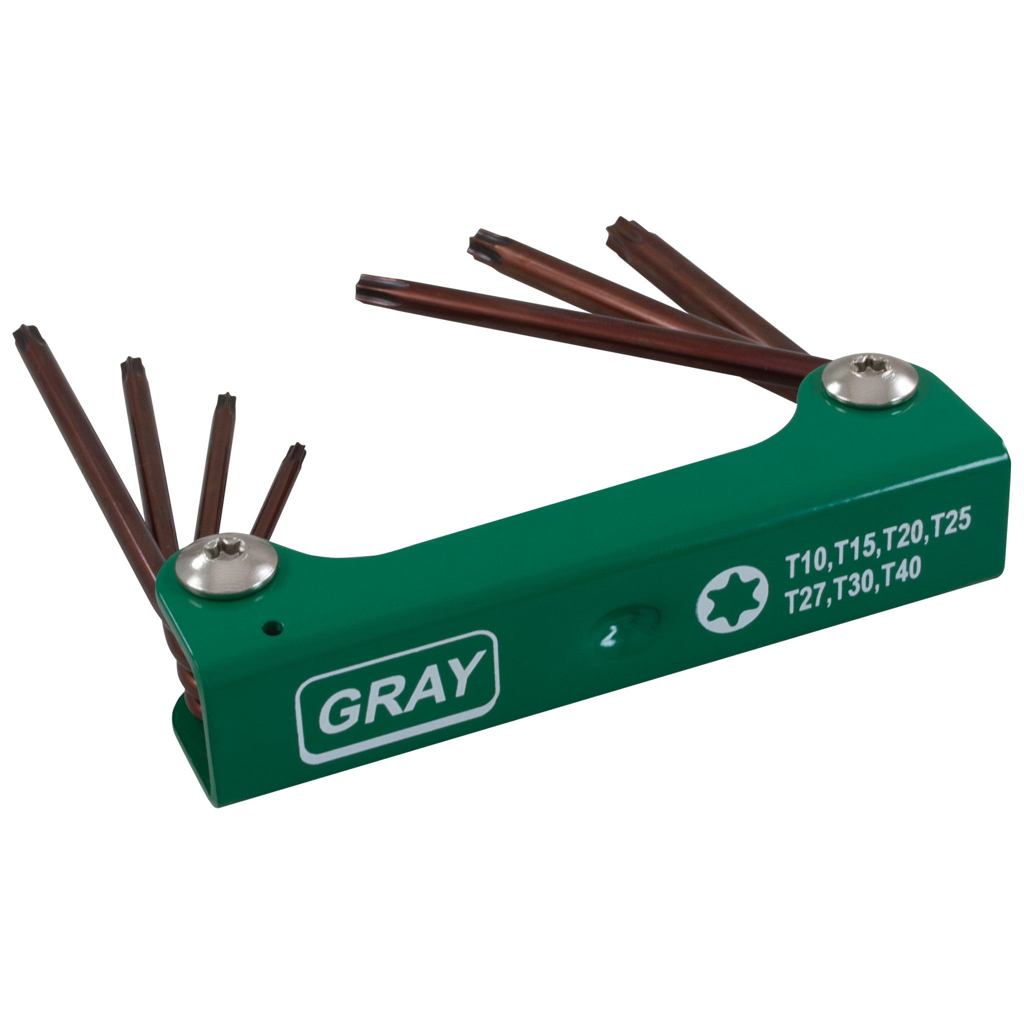 7 Piece Long Torx® Folding S2 Hex Key Set