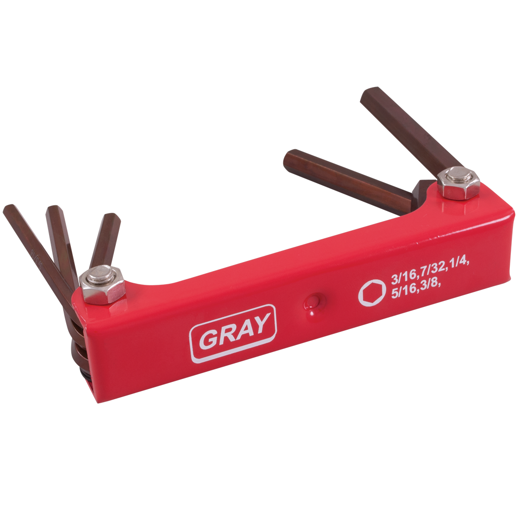 5 Piece SAE Folding Hex Key Set