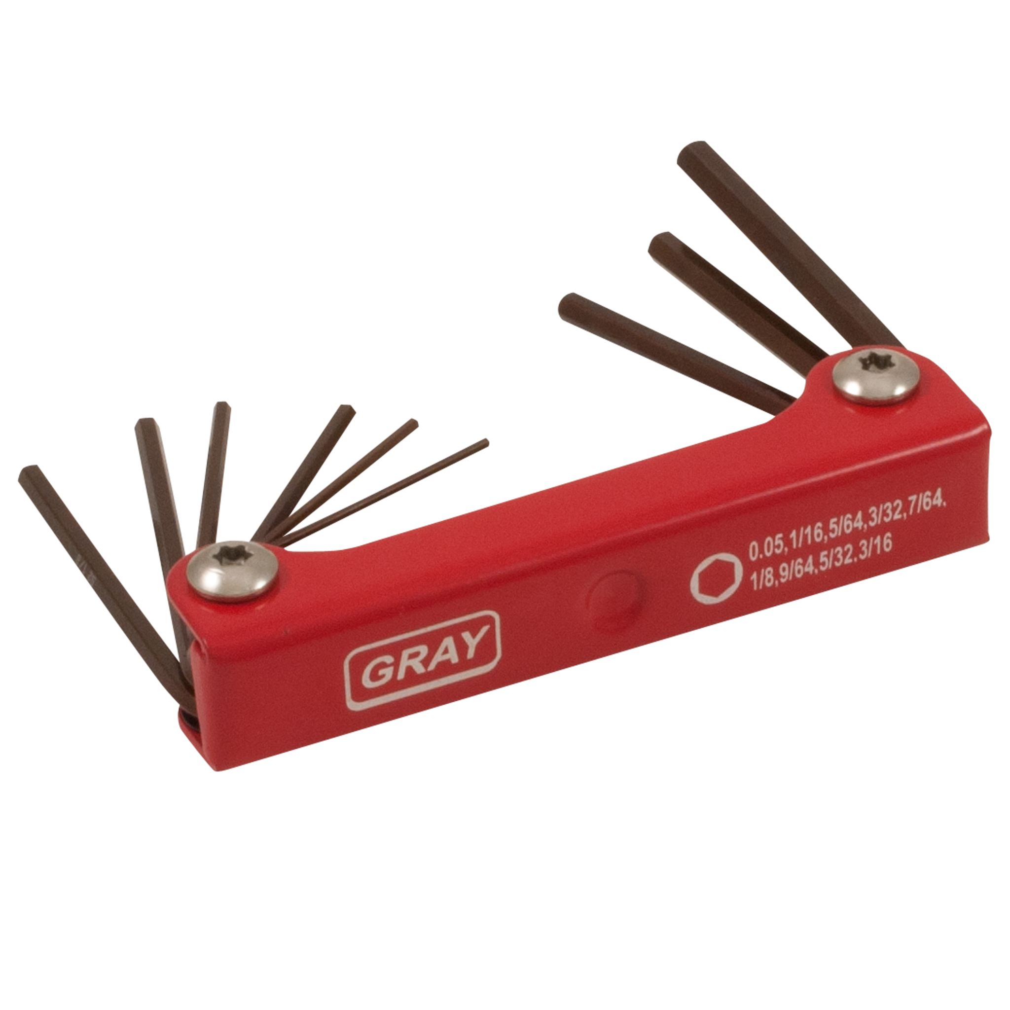 9 Piece SAE Short Folding S2 Hex Key Set