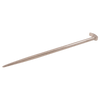 Rolling Head Pry Bars, Round Shank with Polished Point, Nickel Plate Finish