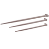 3 Piece Rolling Head Pry Bar Set Nickel Plated Finish