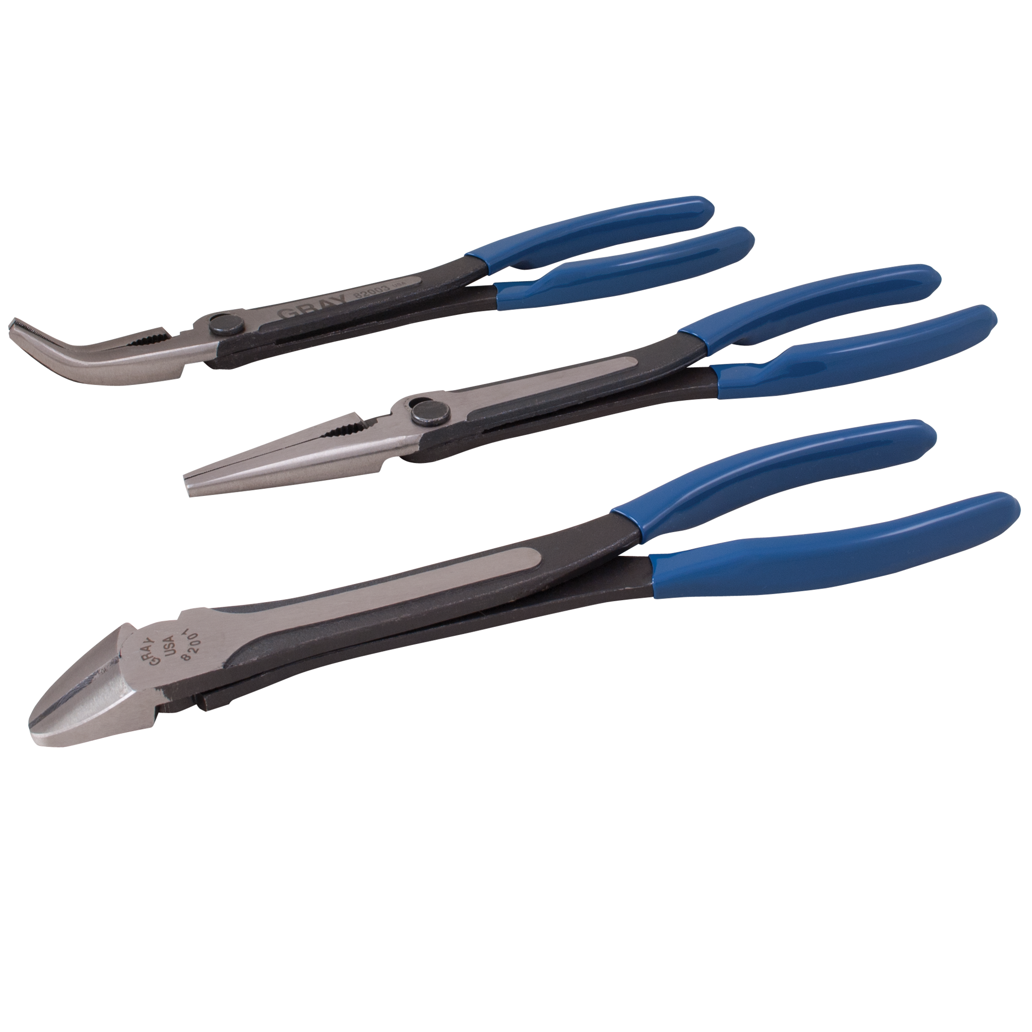 3 Piece Long Reach Heavy Duty Pliers Set