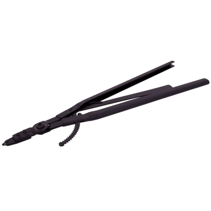 Heavy duty retaining ring pliers with straight tips