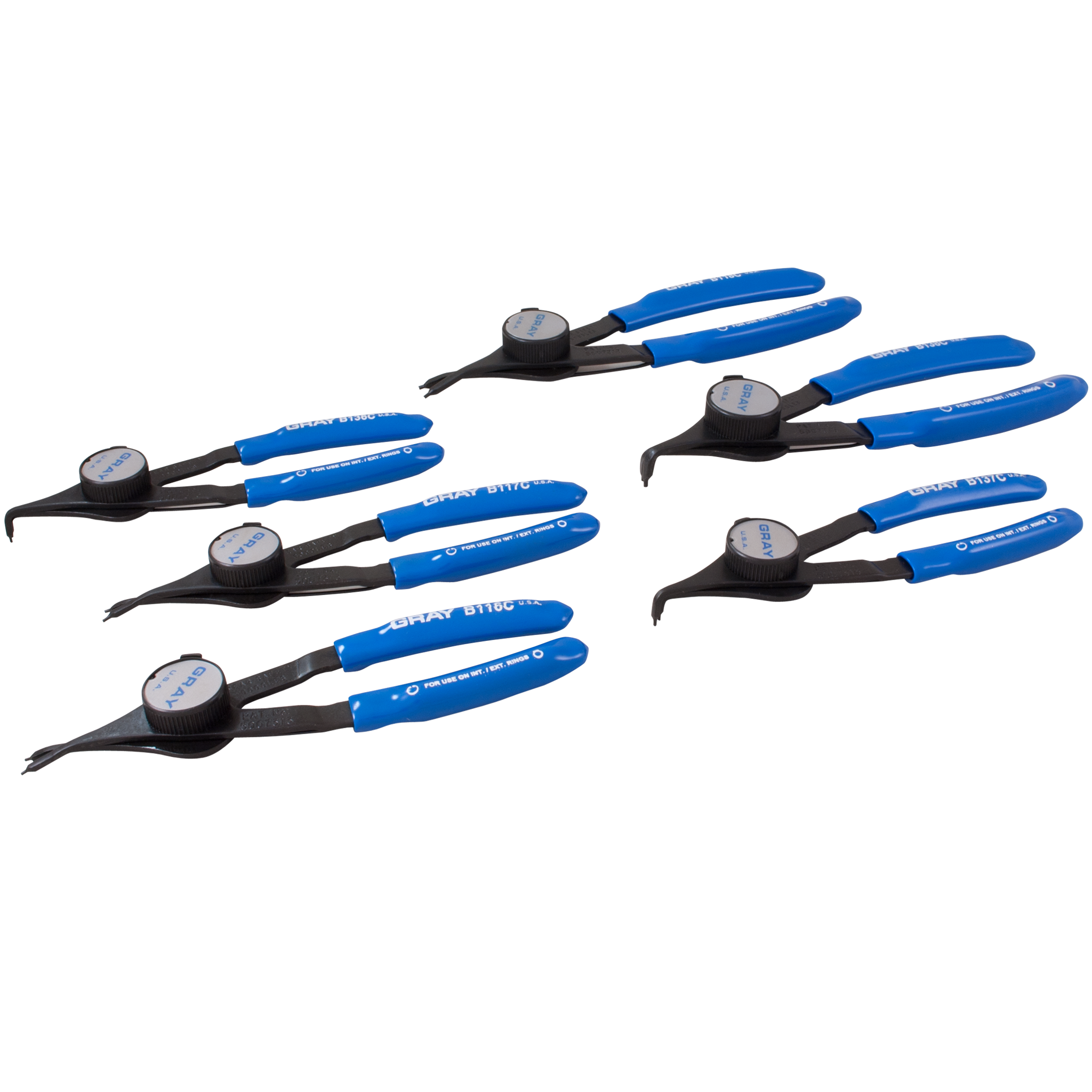 6 Piece Snap Ring Convertible Plier Set