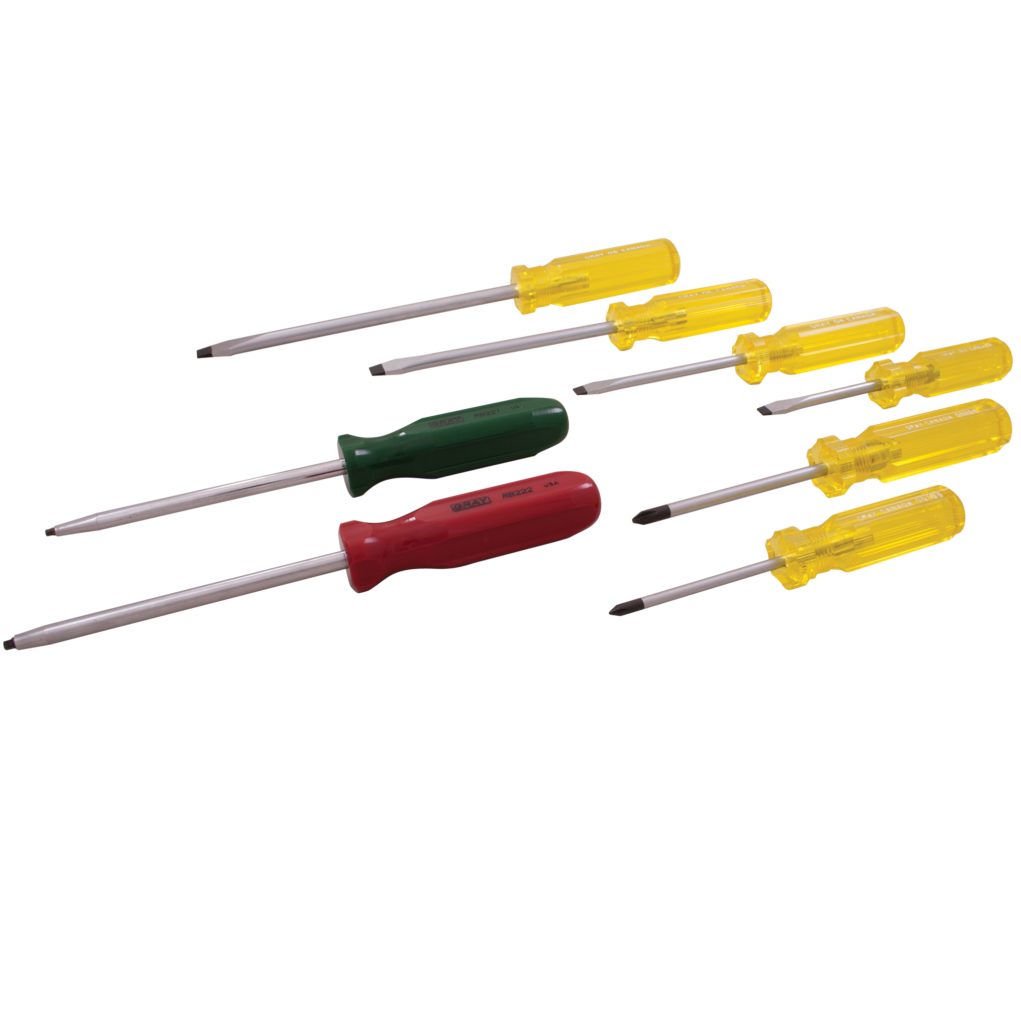 8 Piece Assorted Screwdriver Set