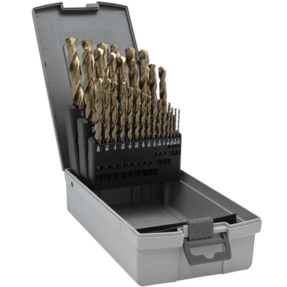 29 Piece SAE Cobalt Drill Bit Set