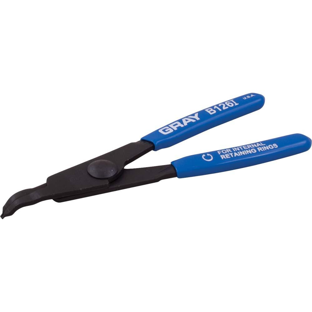 Fixed Tip Industrial Snap Ring Pliers (Internal Type) with Vinyl Grips