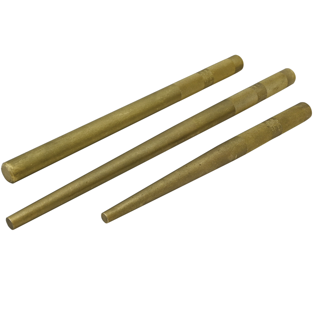 3 Piece Brass Drift & Line Up Punch Set