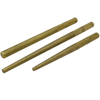 3 Piece Brass Drift & Line Up Punch Set