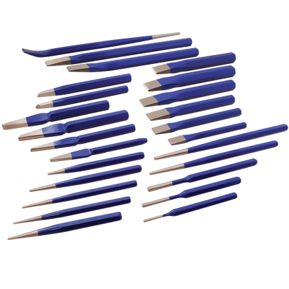 25 piece punch chisel set