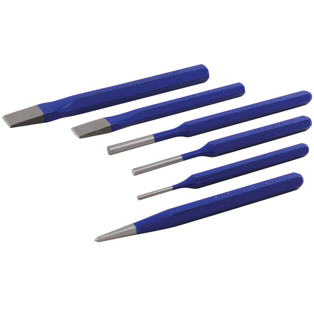 6 Piece Punch & Chisel Set