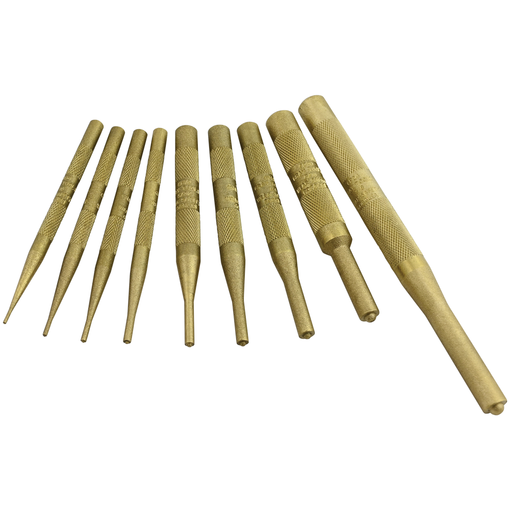 9 Piece Brass Pilot Punch Set