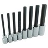 1/2" Dr. 8 Piece Extra Long SAE Hex Head Socket Set