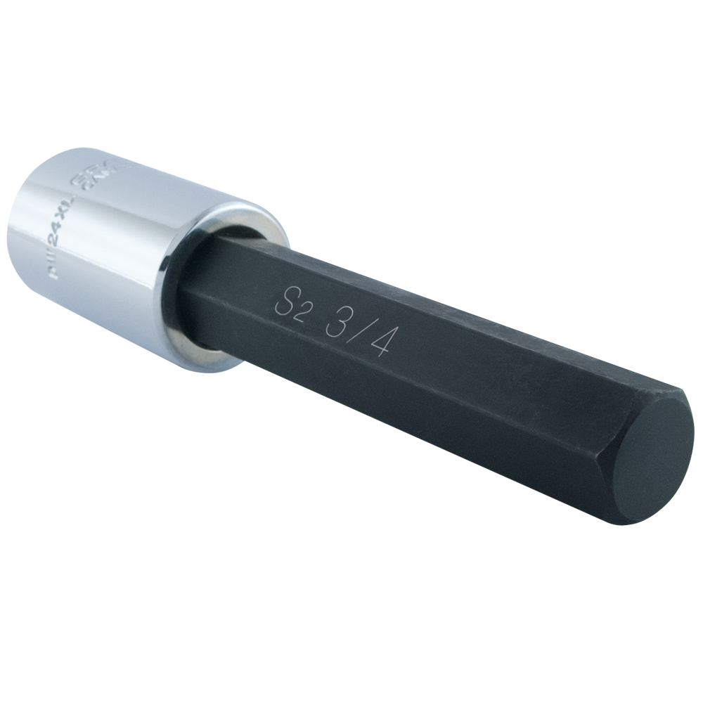 1/2" Dr. 8 Piece Extra Long SAE Hex Head Socket Set