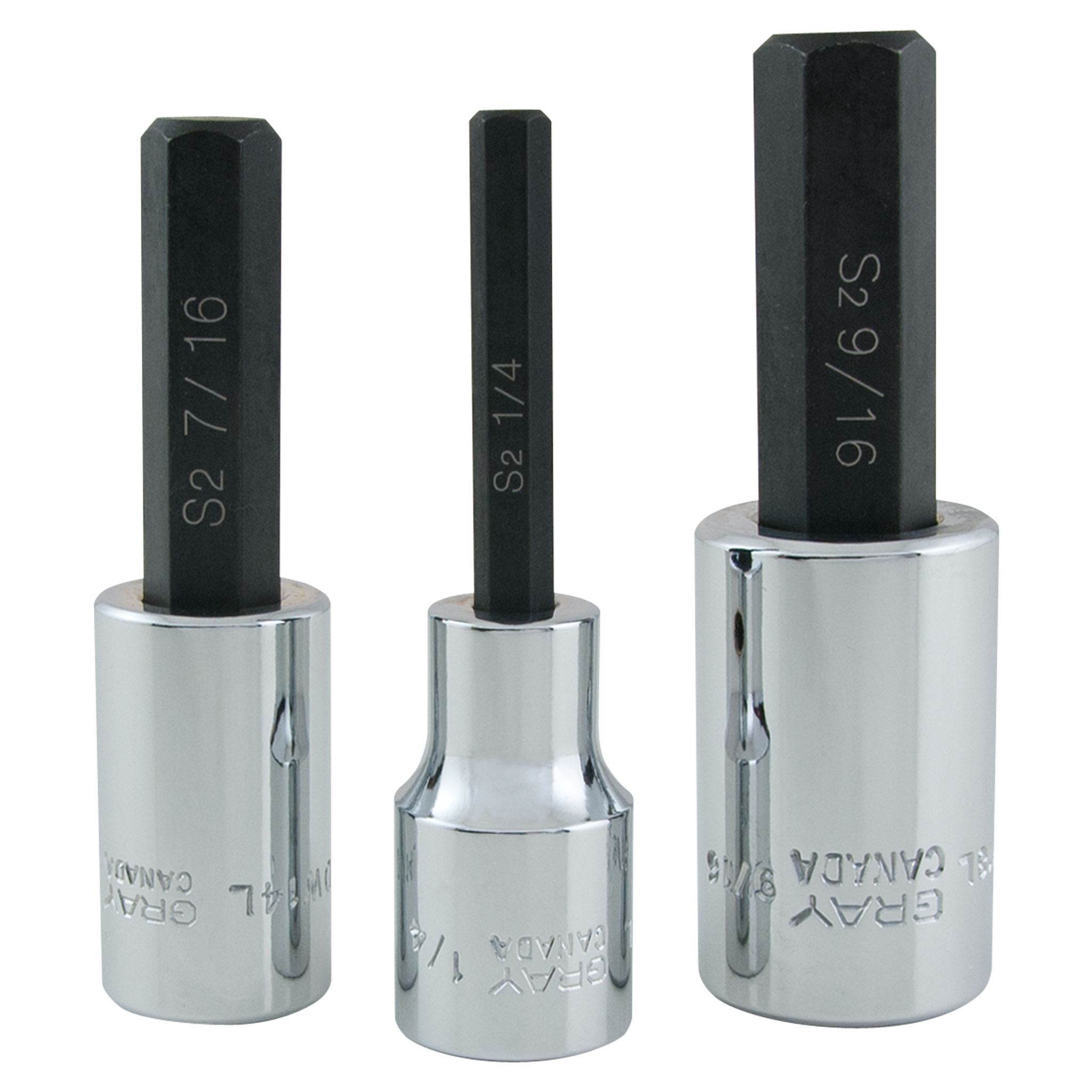 1/2" Dr. 8 Piece Hex Head SAE Socket Set