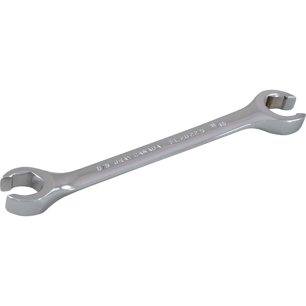 SAE Mirror Chrome Flare Nut Wrenches - 15° Offset