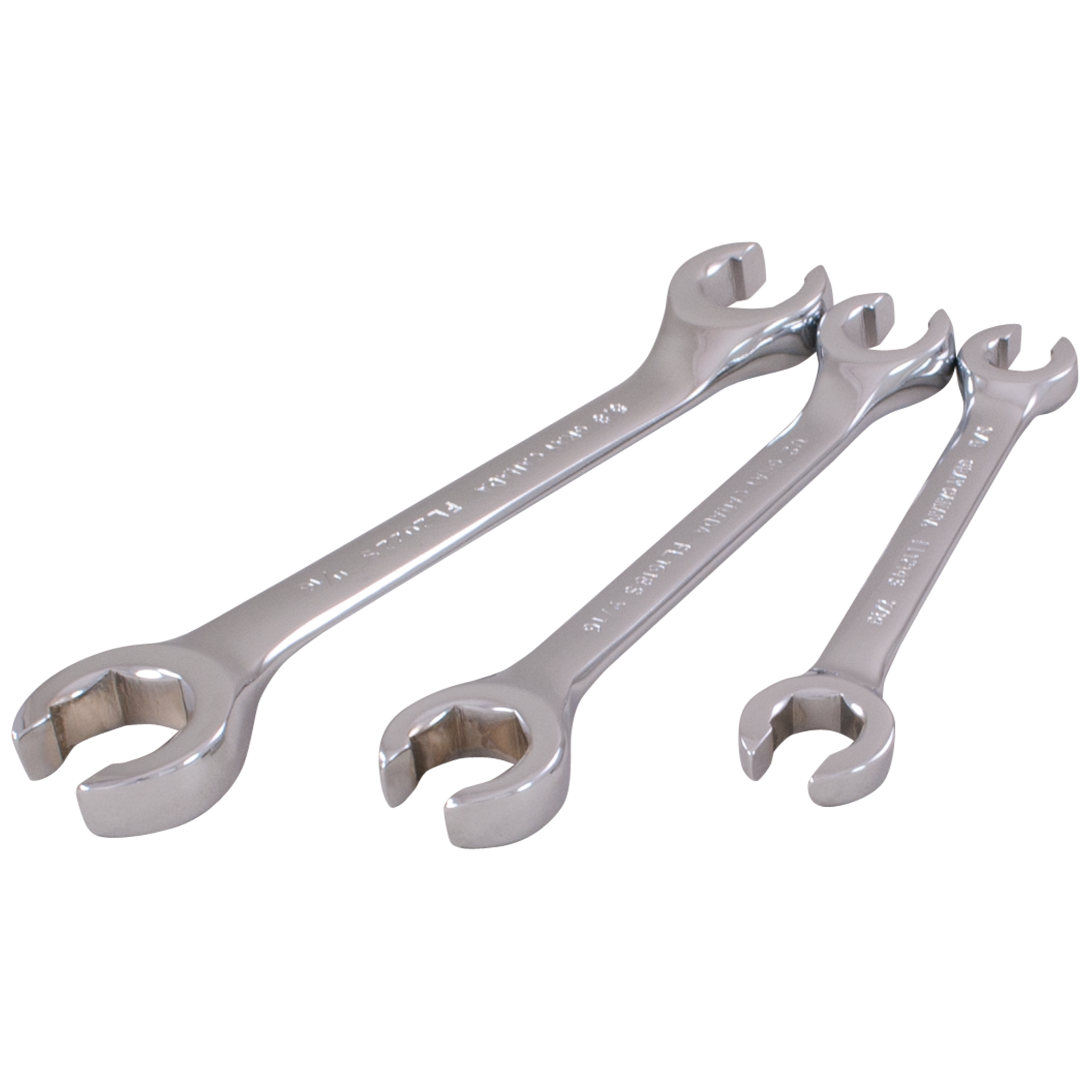 3 Piece SAE Flare Nut Wrench Set
