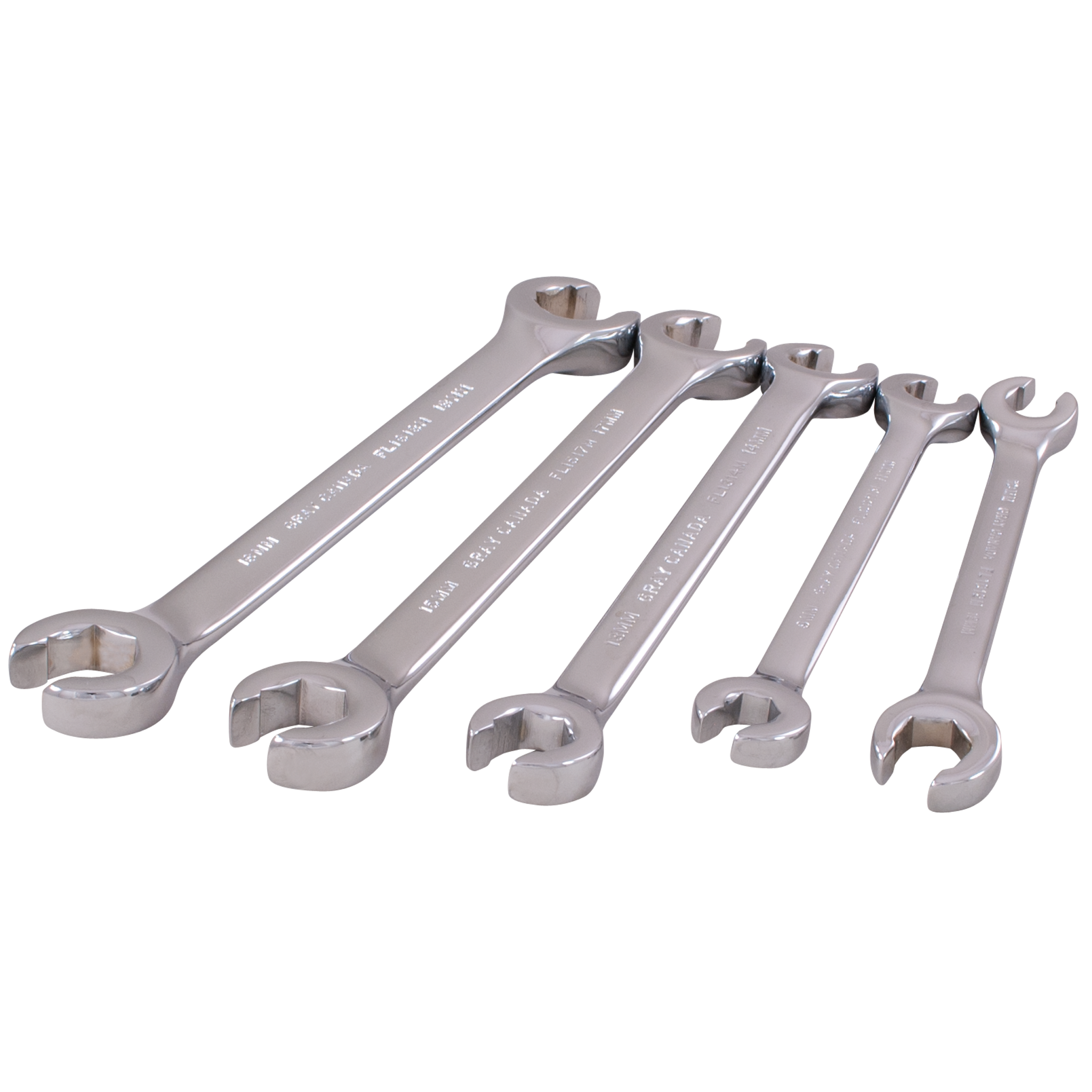 5 Piece Metric Flare Nut Wrench Set