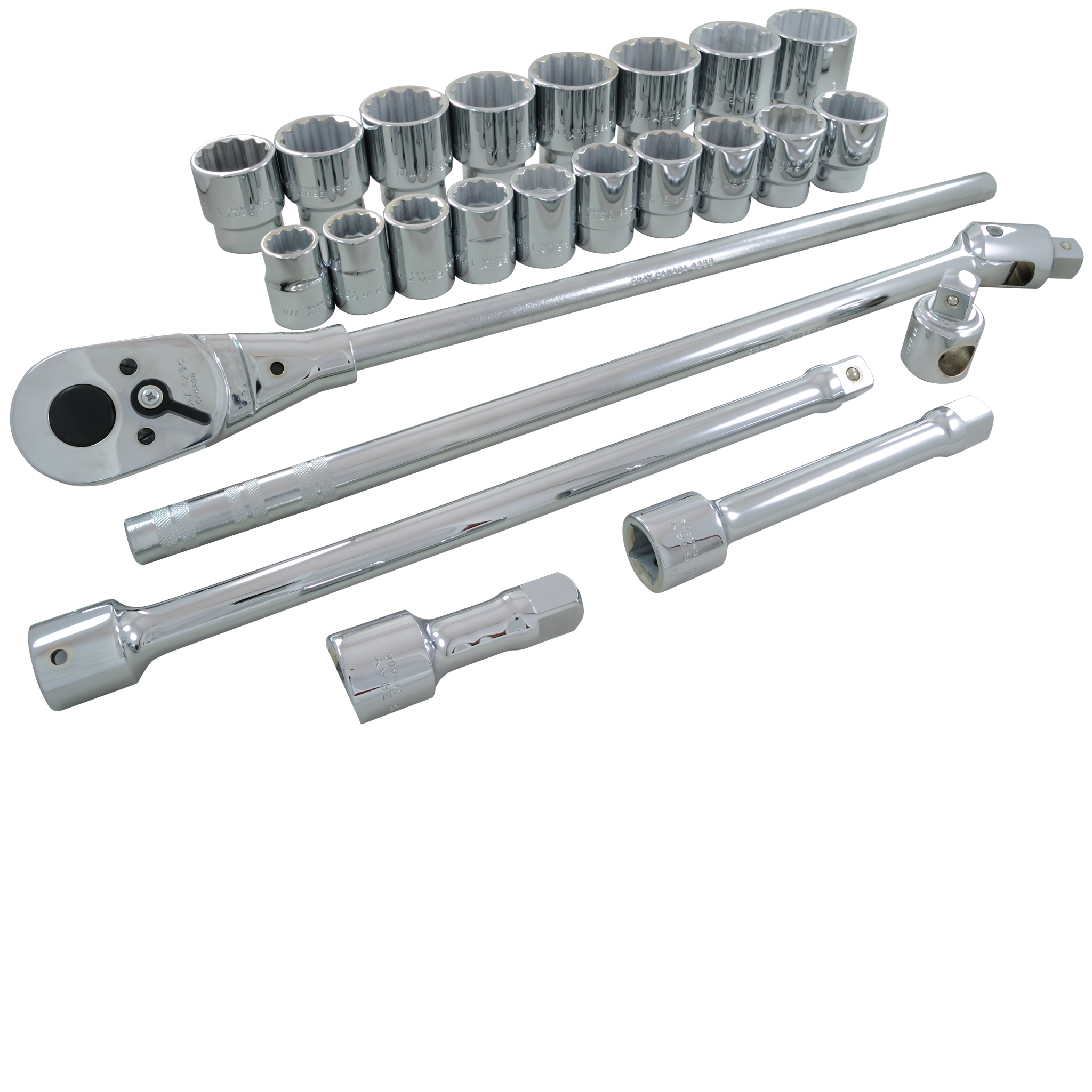 3/4" Dr. 26 Piece 12 Point SAE Socket Set