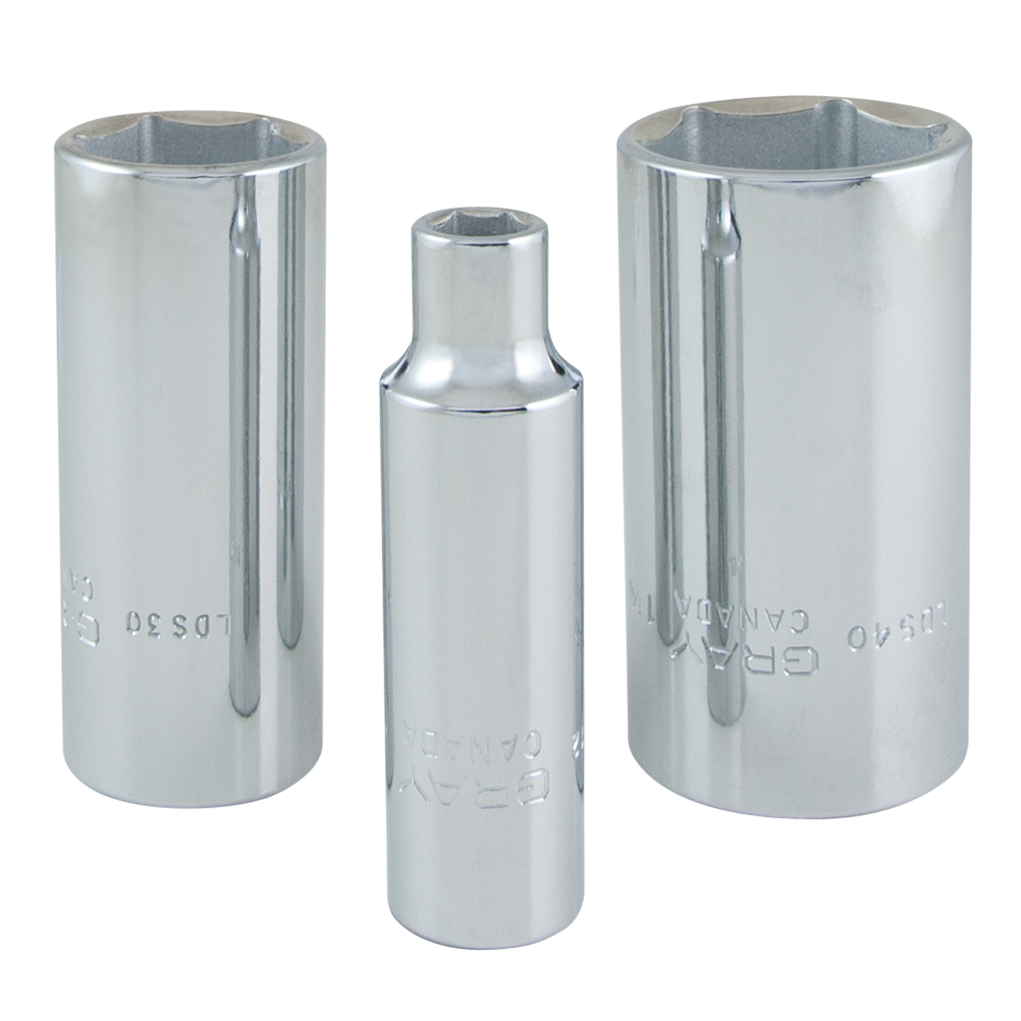 1/2" Dr. 15 Piece 6 Point Deep SAE Socket Set