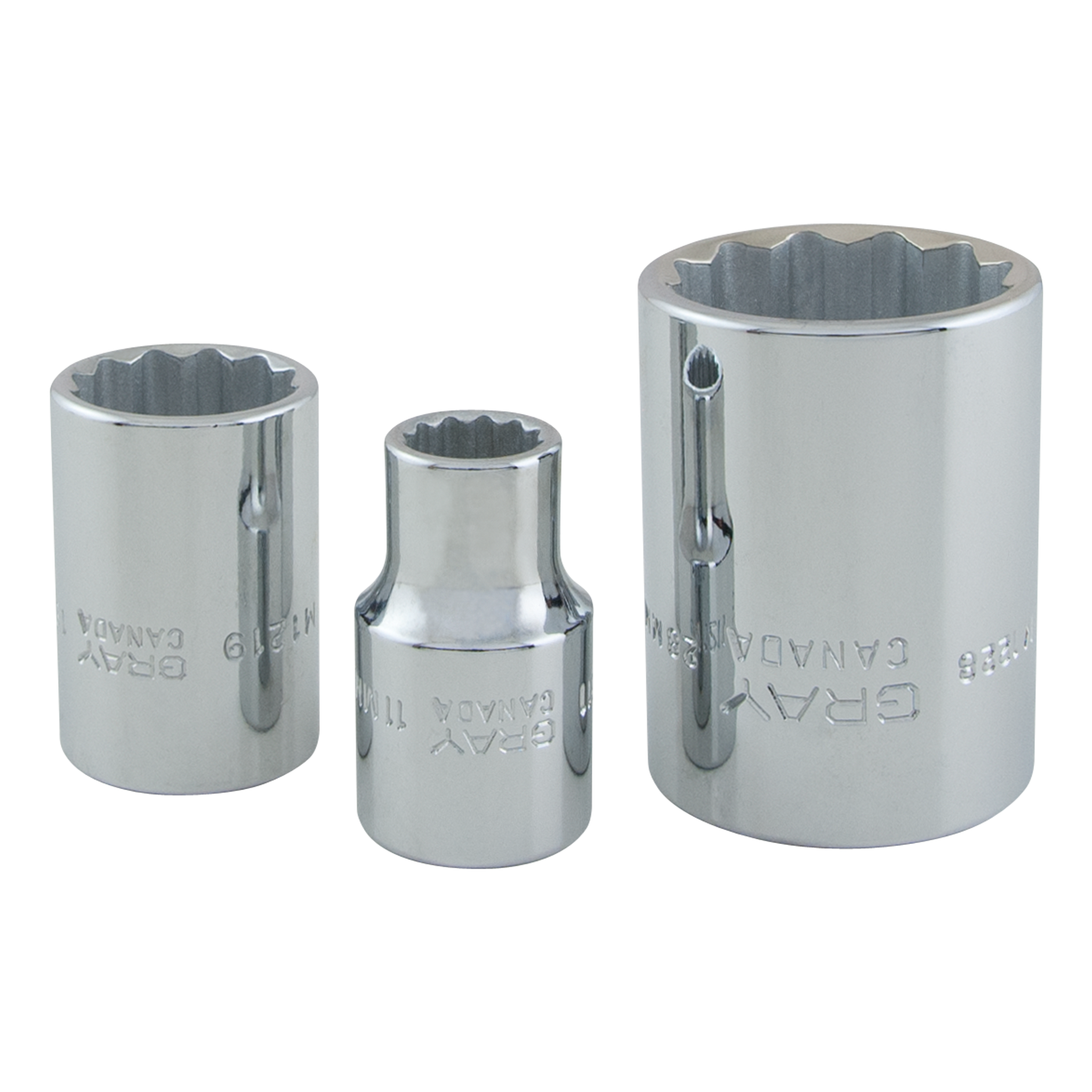 1/2" Dr. 19 Piece 12 Point Standard Metric Socket Set