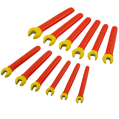 Insulated 12 Piece Metric Open End Wrench Set