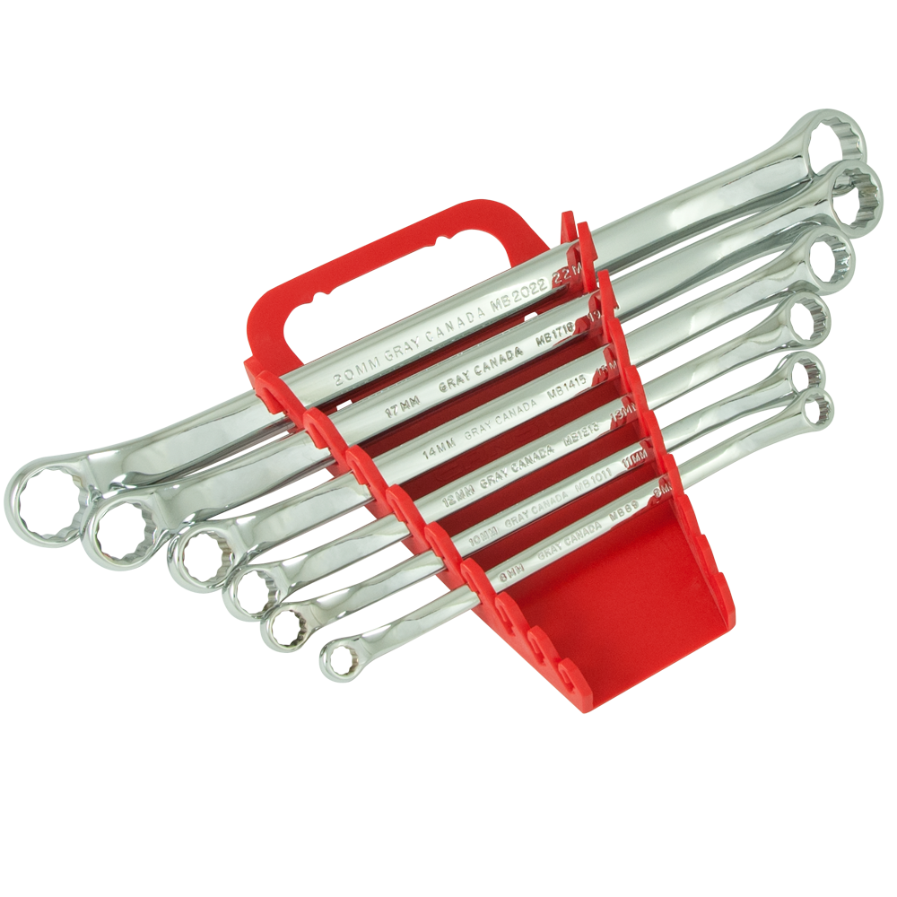 6 Piece Metric Chrome Box End Wrench Set