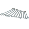 11 Piece 12 Point Metric Mirror Chrome Combination Wrench Set