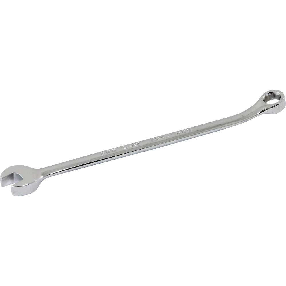 6 Point Metric Combination Wrenches - 15° Offset - Mirror Chrome Finish