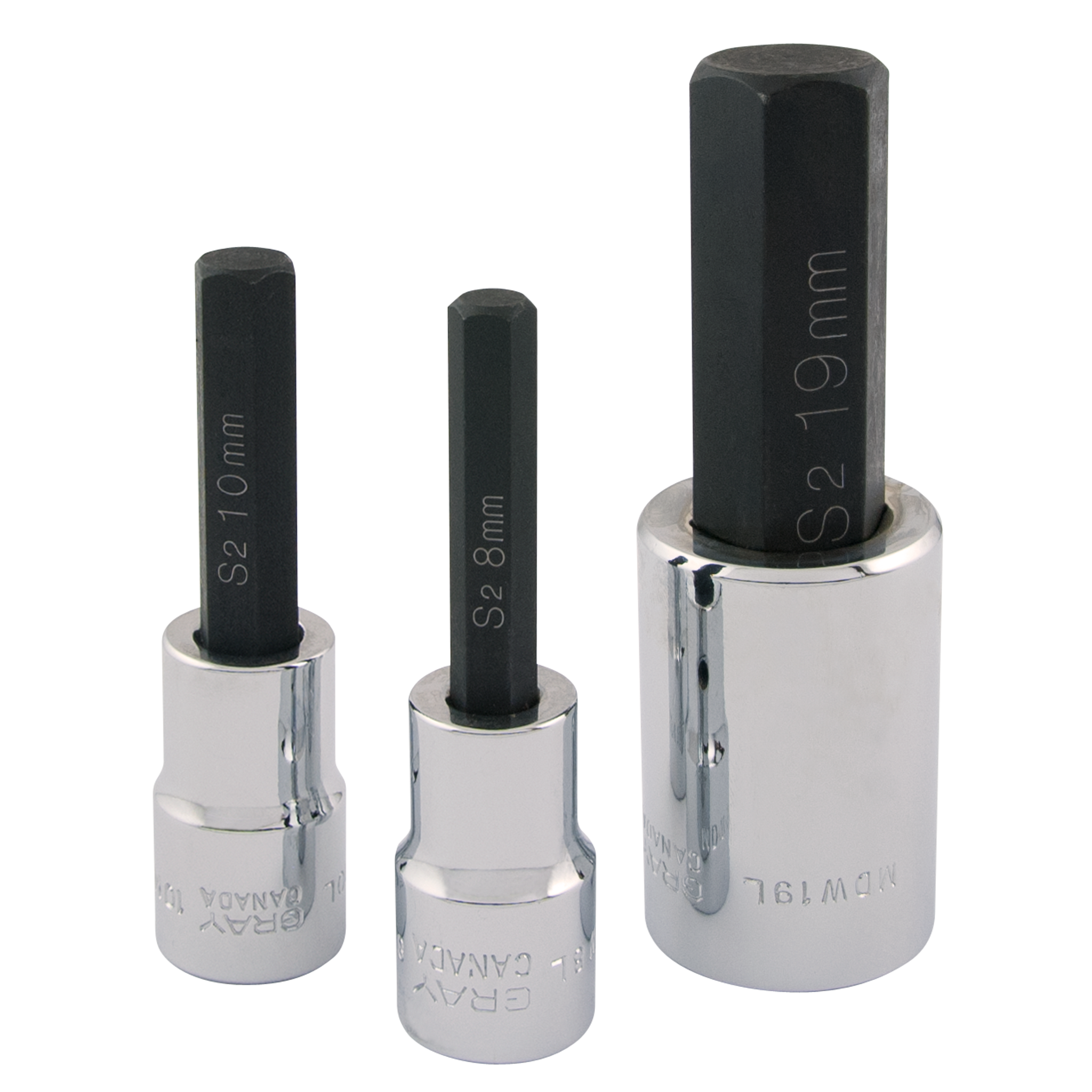 1/2" Dr. 7 Piece Hex Head Metric Socket Set