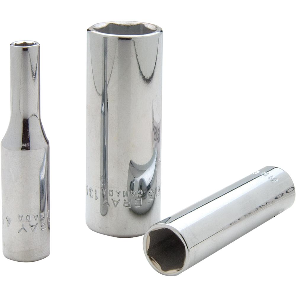 1/4" Drive 6 Point Metric Deep Length Sockets