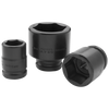 3/4" Drive 6 Point Metric Standard Length Sockets - Impact Black Industrial Finish