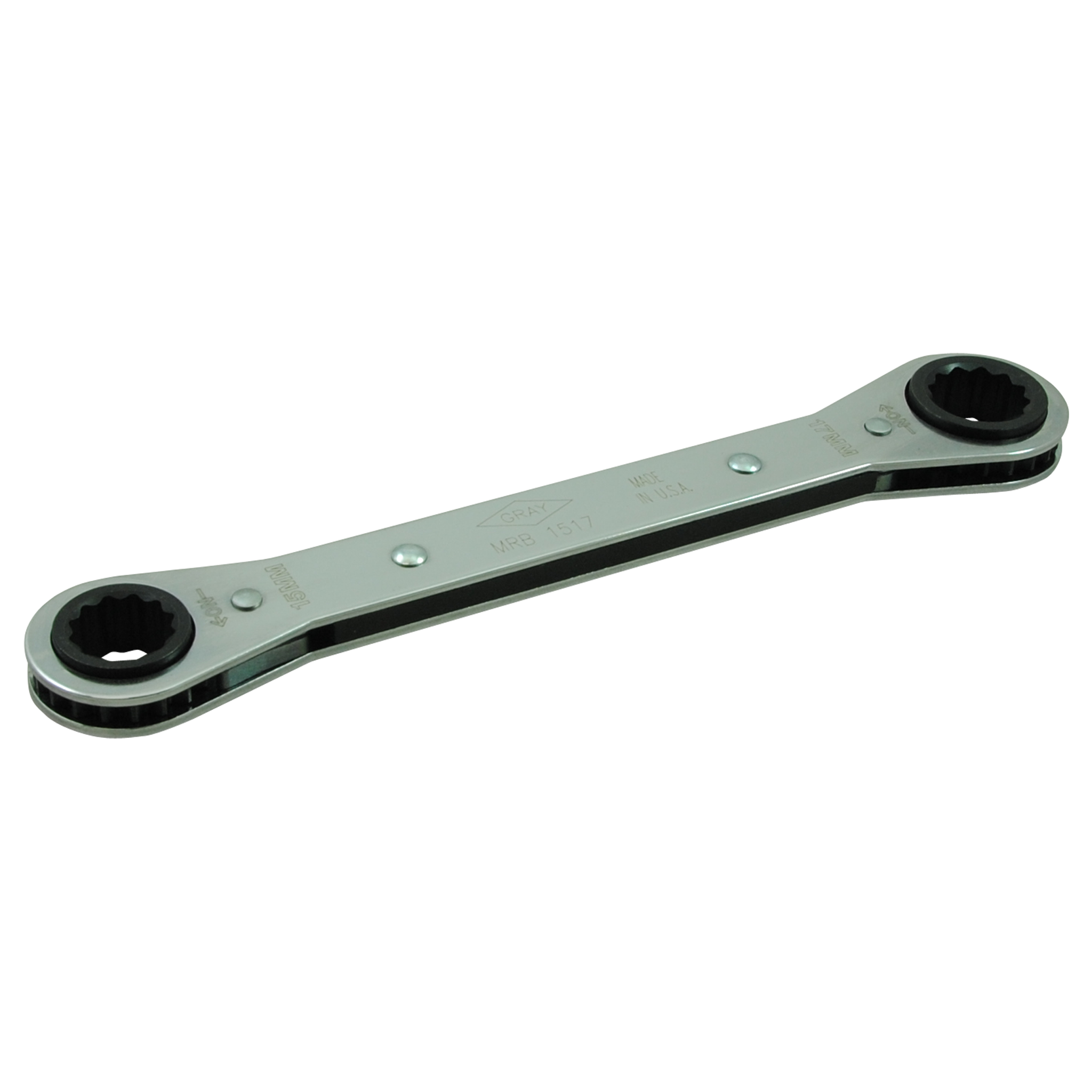 Metric Flat Ratcheting Box End Wrench - 12 Point