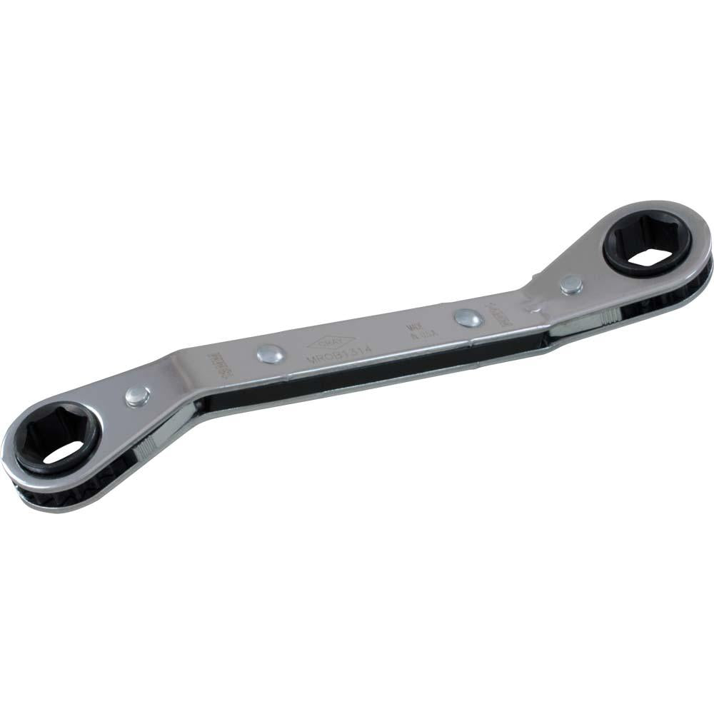 Metric 25° Offset Ratcheting Box End Wrenches - 6 Point