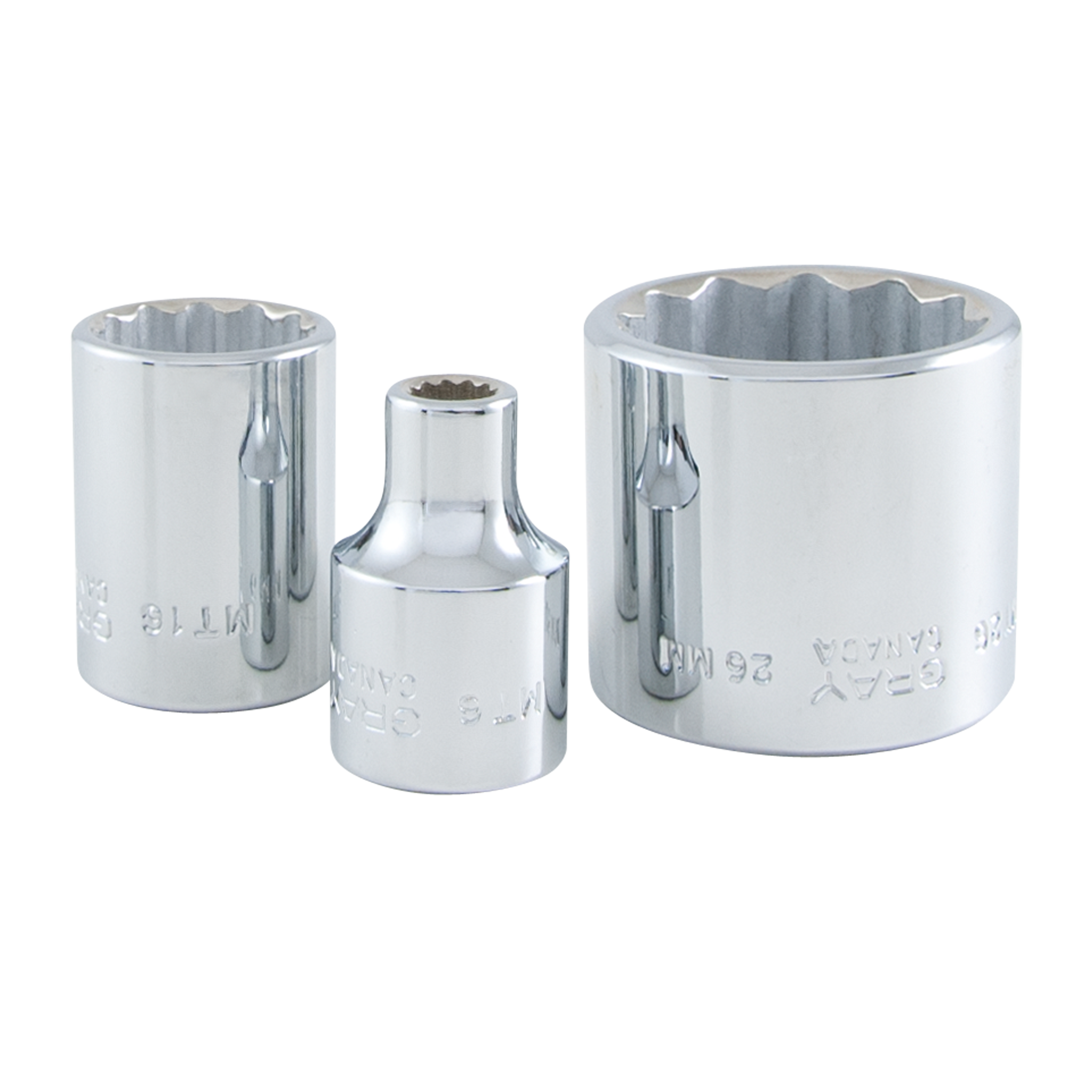 3/8" Dr. 19 Piece 12 Point Standard Metric Socket Set