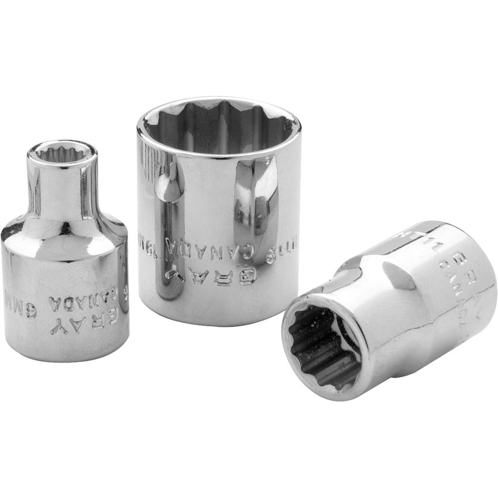 3/8" Drive 12 Point Standard Length Sockets