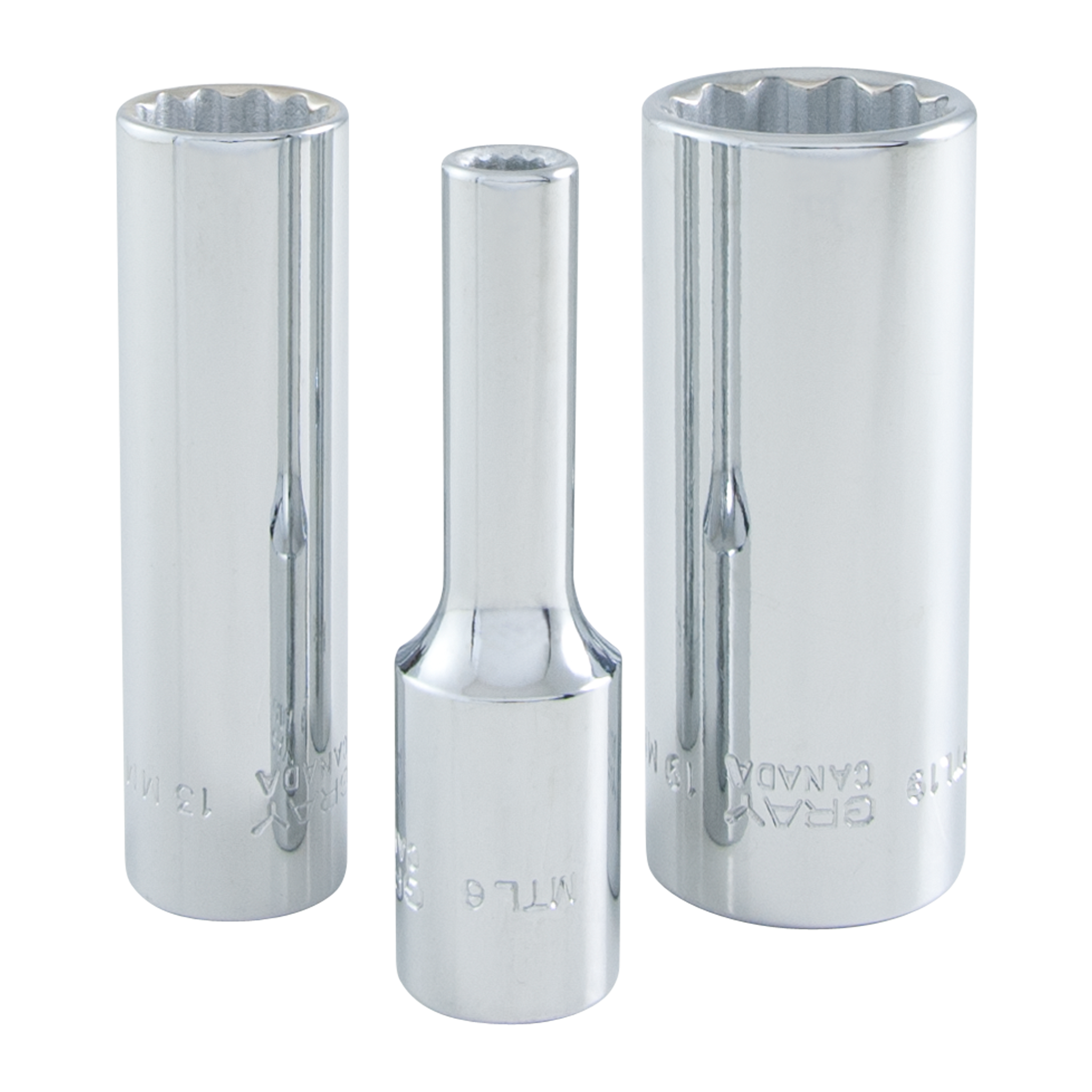 3/8" Dr. 14 Piece 12 Point Deep Metric Socket Set