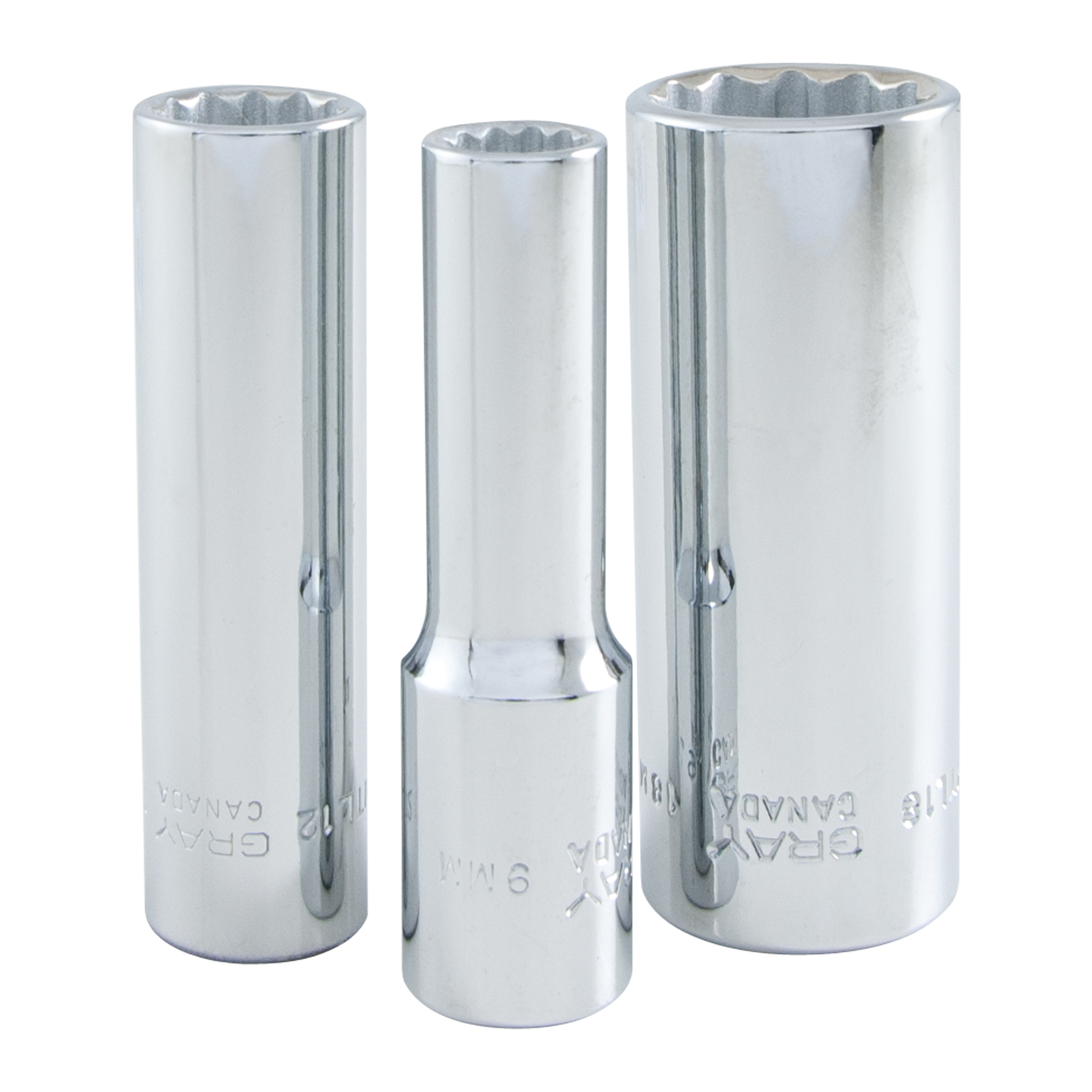 3/8" Dr. 11 Piece 12 Point Deep Metric Socket Set