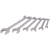 6 Piece SAE Open End Mirror Chrome Wrench Set